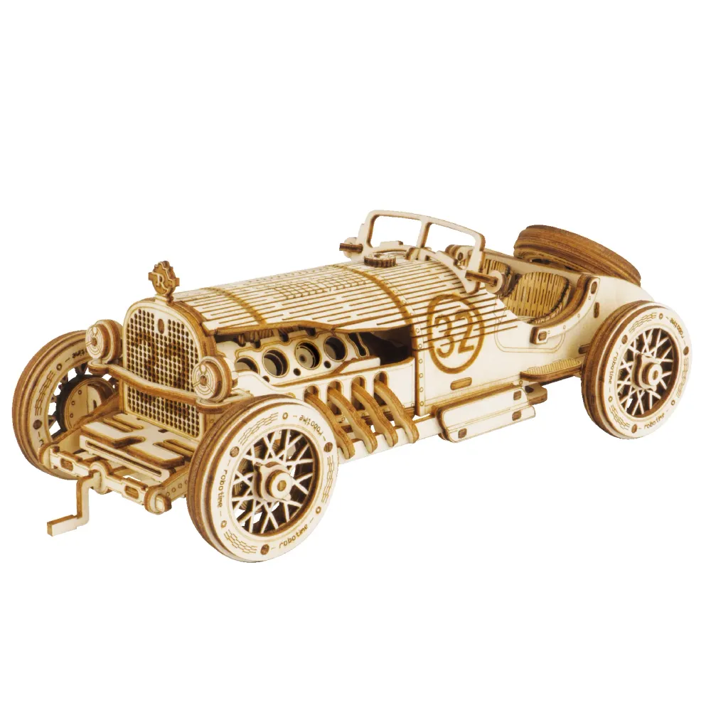 Maquette en Bois - Voiture Grand Prix Vintage Robotime
