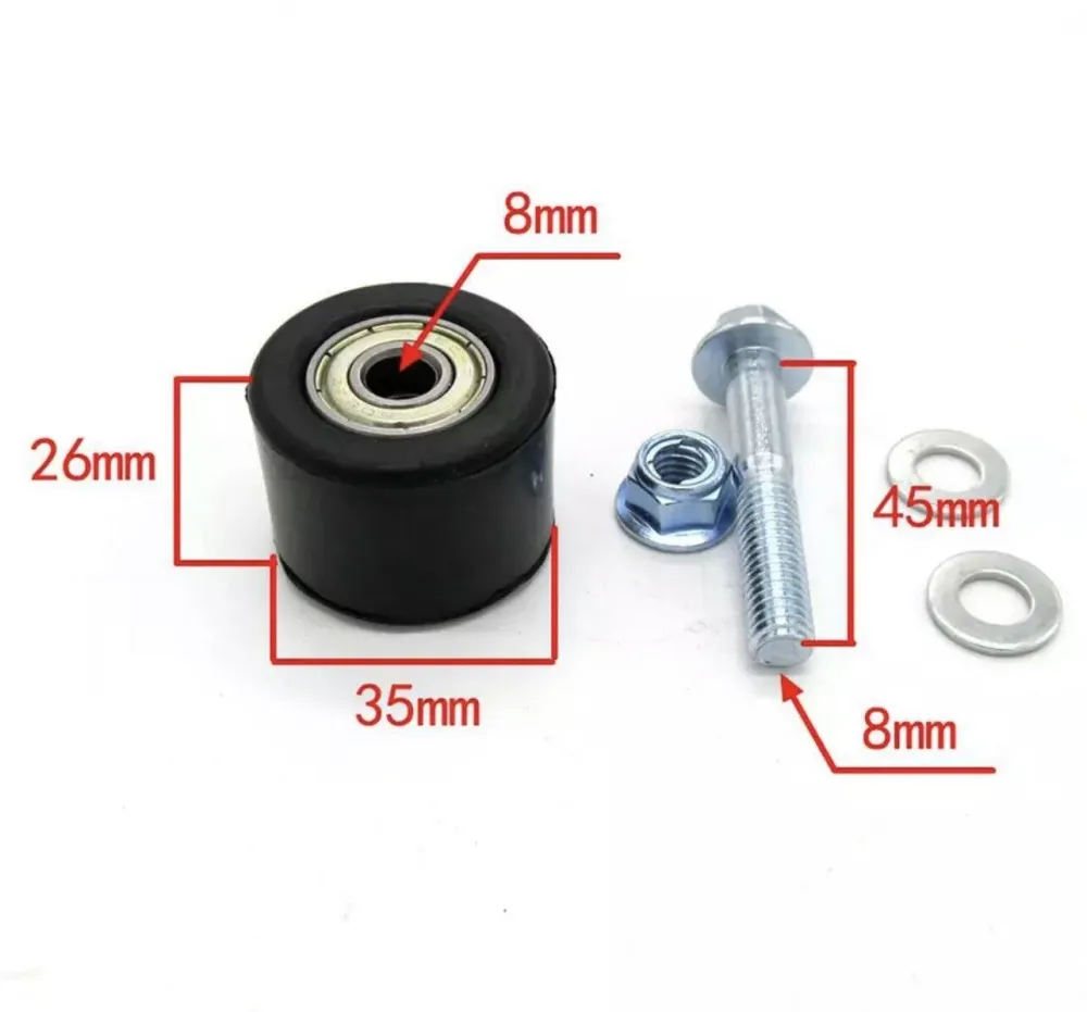 Roulette Chaine Avec Roulement Et Axe pour MOTO ENDURO QUAD