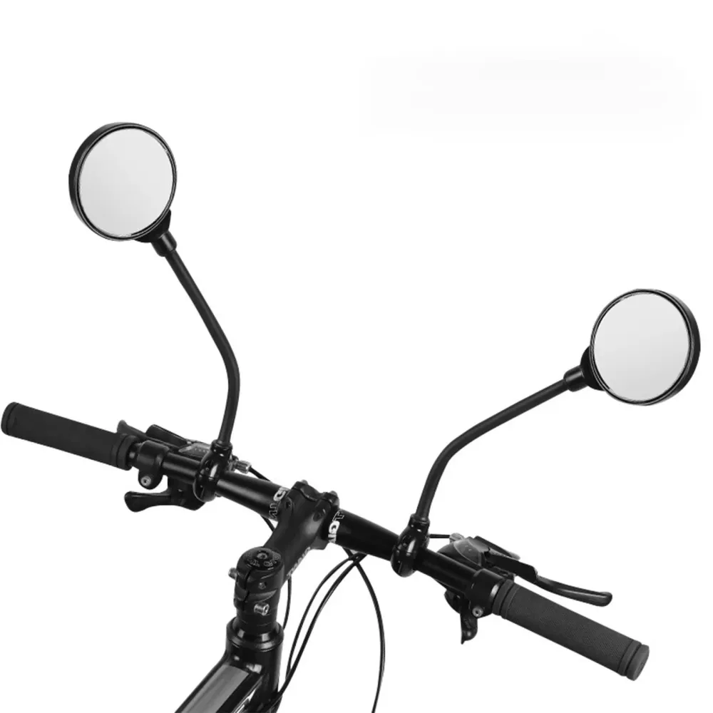 TD® Rétroviseur de vélo rétroviseur de moto véhicule électrique réglage du tuyau miroir convexe grand écran rétroviseur d'...