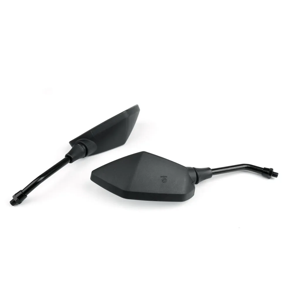 Rétroviseurs latéraux noirs pour moto, 10mm, pour Honda, Suzuki, Kawasaki, générique