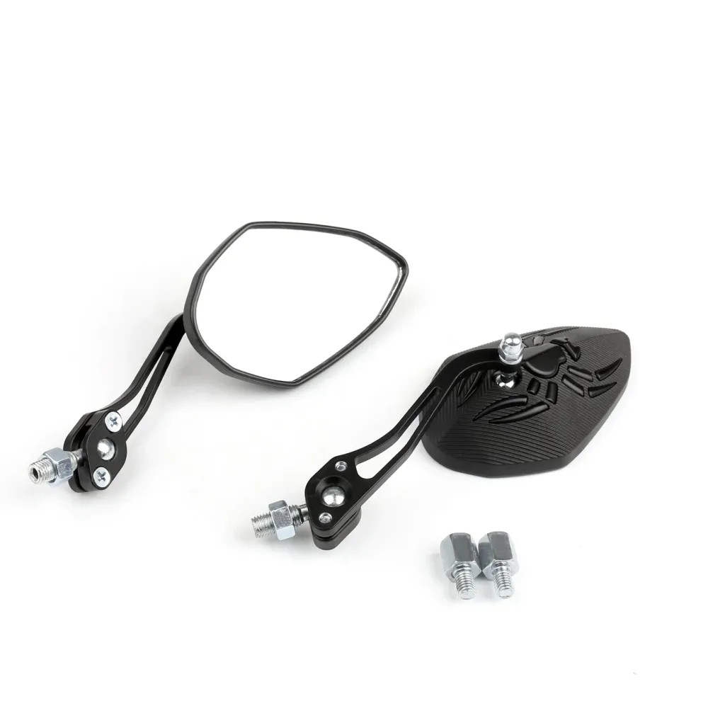 Rétroviseurs latéraux universels pour Moto, 8mm, 10mm, Spider ajustés, génériques