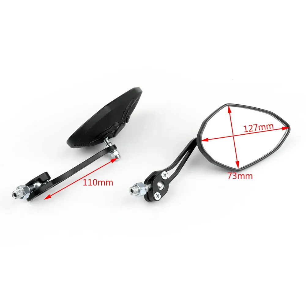 Rétroviseurs latéraux universels pour Moto, 8mm, 10mm, Spider ajustés, génériques