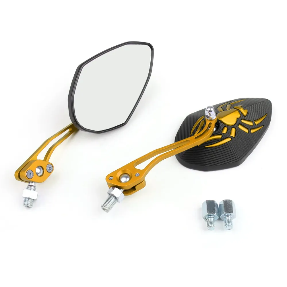 Rétroviseurs latéraux universels pour Moto, 8mm, 10mm, Spider ajustés, génériques