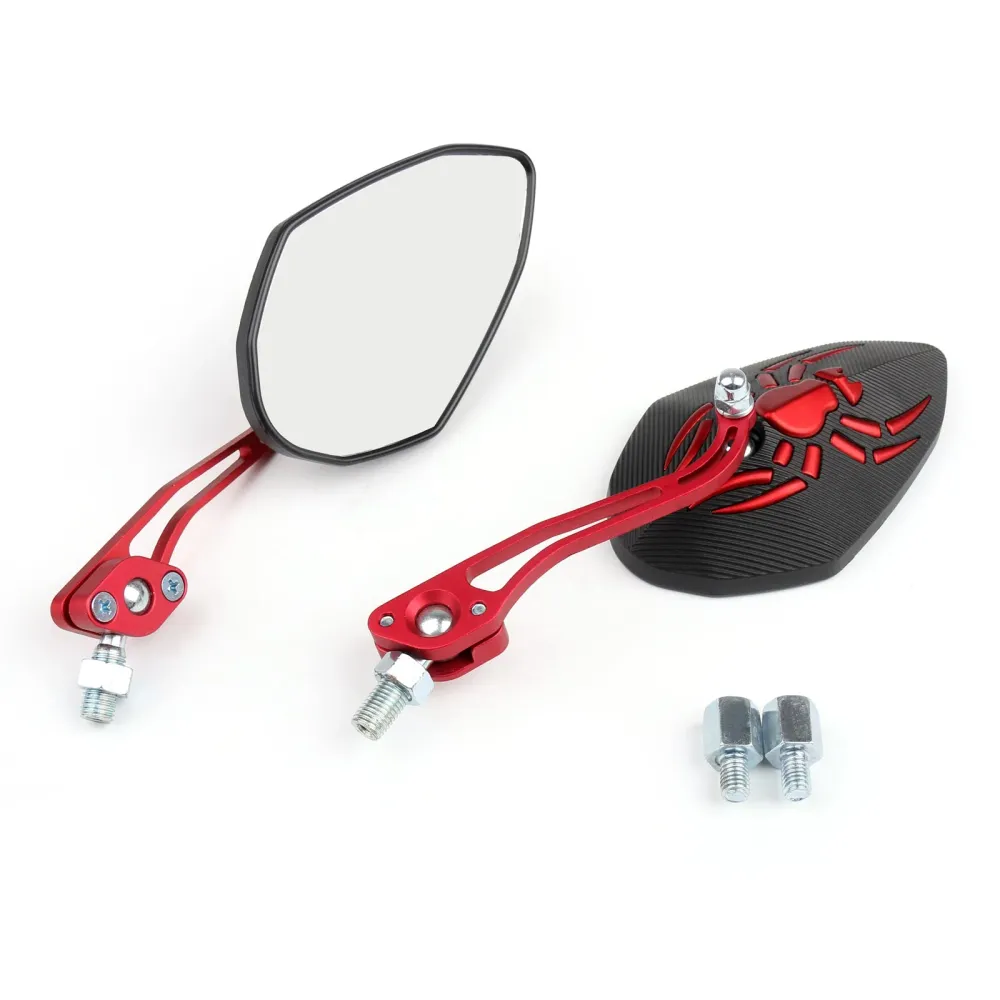Rétroviseurs latéraux universels pour Moto, 8mm, 10mm, Spider ajustés, génériques