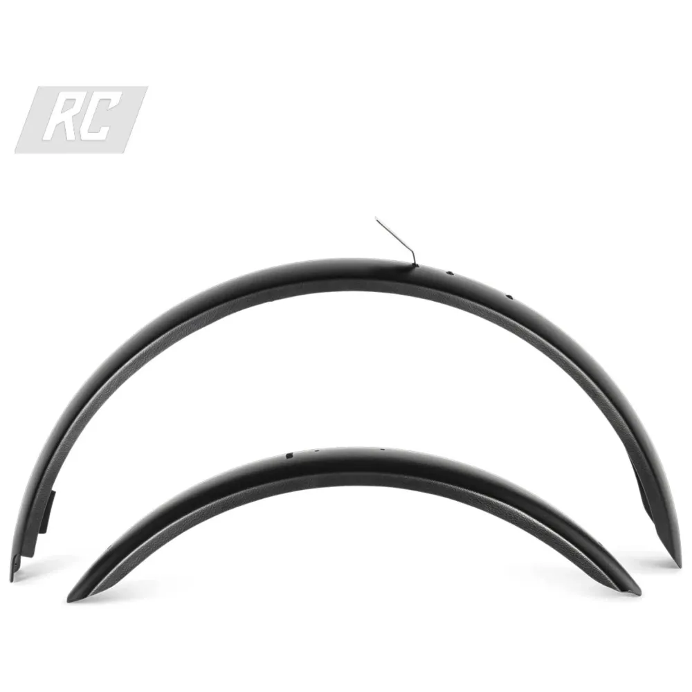 SET DE GARDES-BOUE "CITY" NOIRS POUR VELO ELECTRIQUE "BIGGIE" RUFF CYCLES