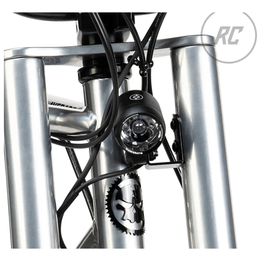 SET DE LAMPES "SUPERNOVA" AVANT & ARRIERE POUR VELO ELECTRIQUE "BIGGIE" RUFF CYCLES