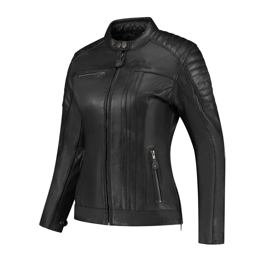 Blouson de moto femme - Jack Alice noir RUSTY STITCHES