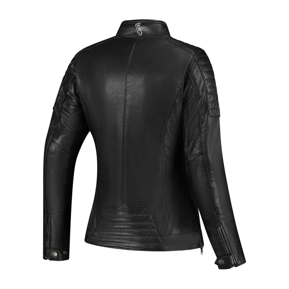 Blouson de moto femme - Jack Alice noir et blanc RUSTY STITCHES