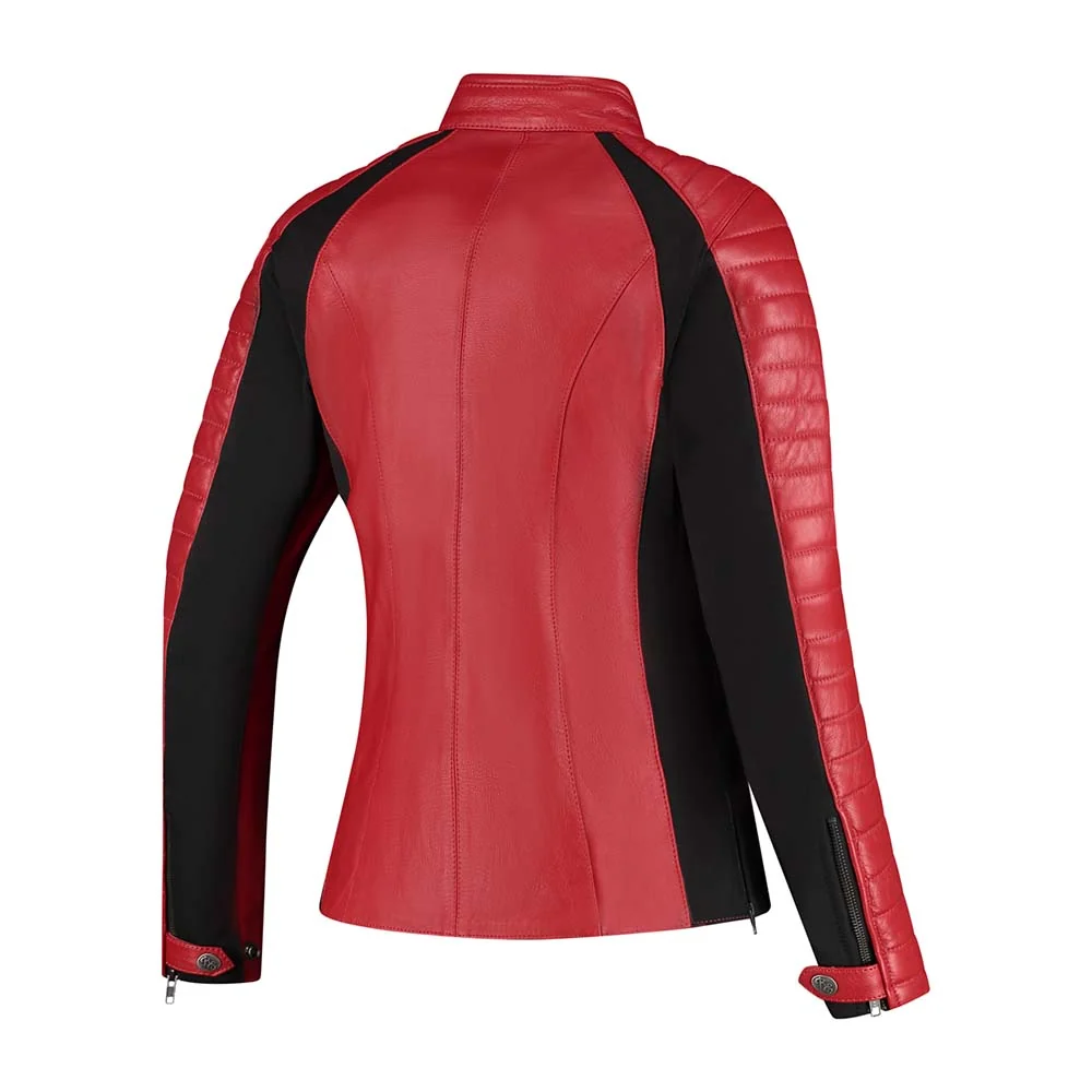 Blouson de moto femme AA - Jack Donna rouge RUSTY STITCHES