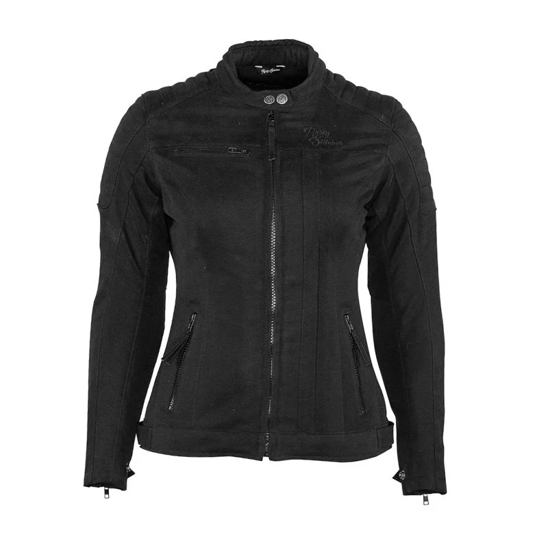 Blouson de moto femme - Jack Lauren V2 noir RUSTY STITCHES