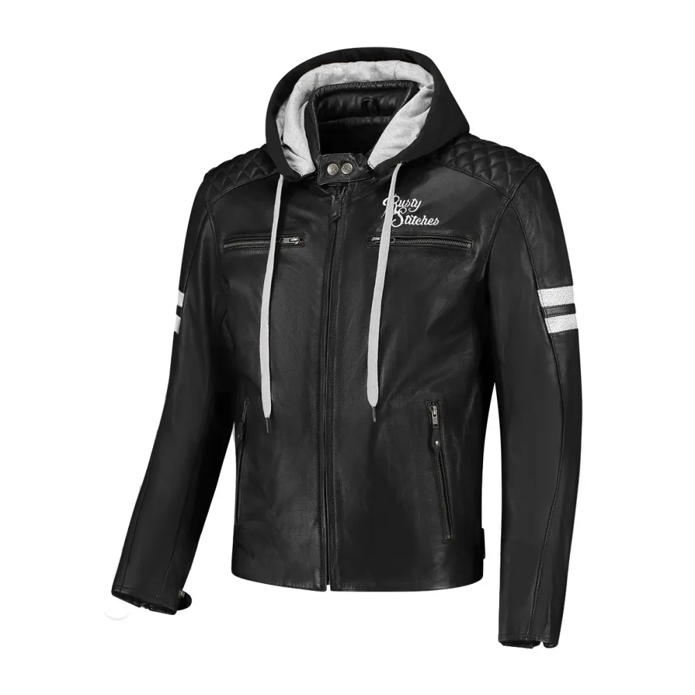Blouson de moto homme AA - Jack Jari Hooded V2 RUSTY STITCHES