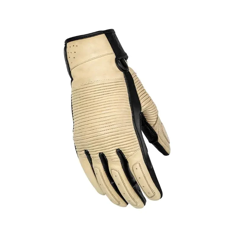 Gants moto été femme - Stella beige RUSTY STITCHES