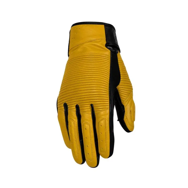 Gants moto été homme - Jimmy jaune RUSTY STITCHES