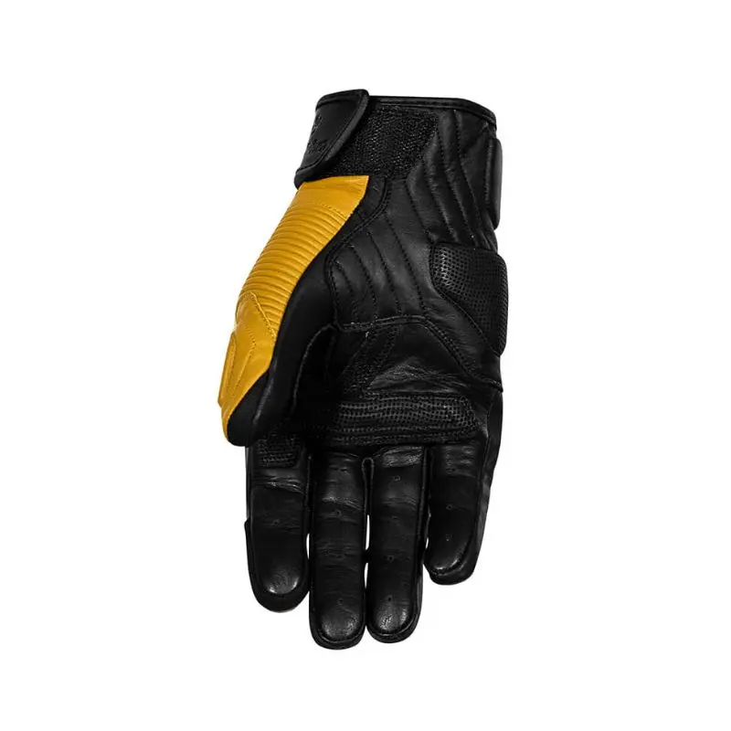 Gants moto été homme - Jimmy jaune RUSTY STITCHES