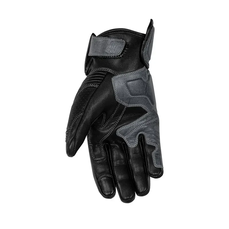 Gants moto été homme - Zeke noir et gris RUSTY STITCHES