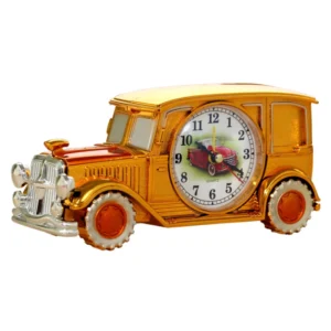 TD® Réveil de voiture vintage Horloge de table en plastique de pointeur numérique rétro nostalgique