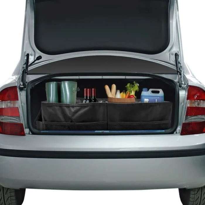 TD® Sac, Filet de Rangement Coffre de Voiture/ Organiseur de Coffre Sac de Caisse Voiture Pliable Tissu Oxford Accessoire...
