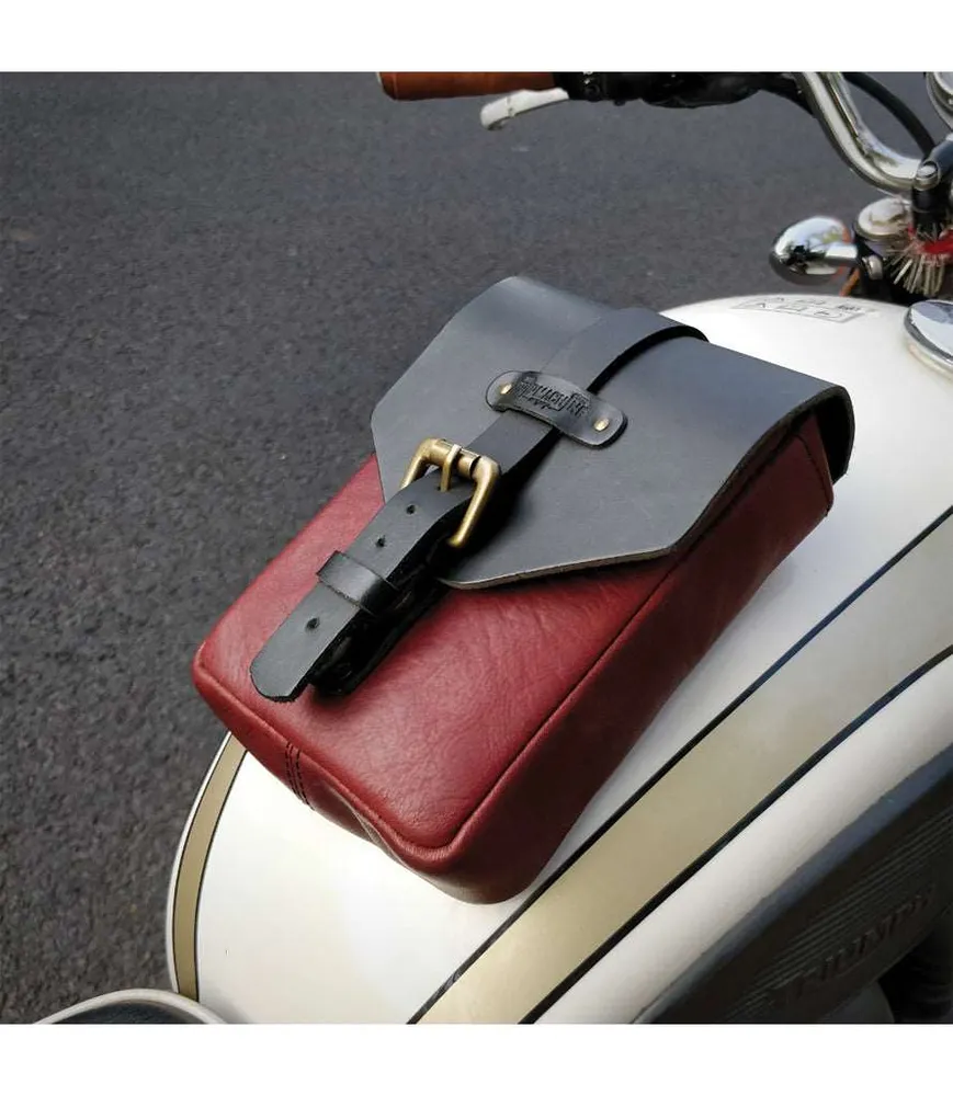Sac de Réservoir Moto Vintage - Cherry Red - Trip Machine