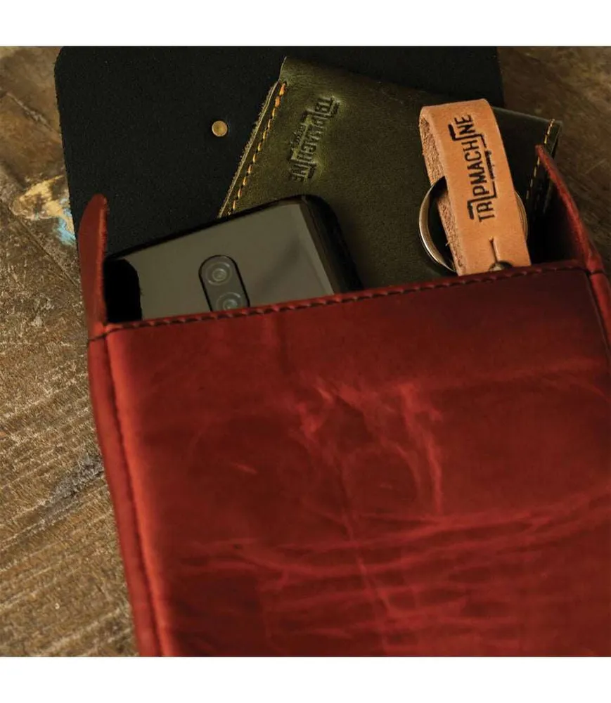 Sac de Réservoir Moto Vintage - Cherry Red - Trip Machine