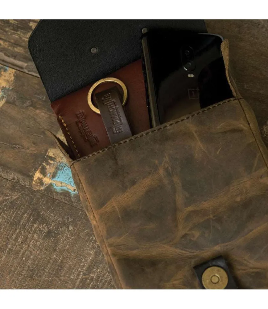 Sac de Réservoir Moto Vintage - Marron - Trip Machine