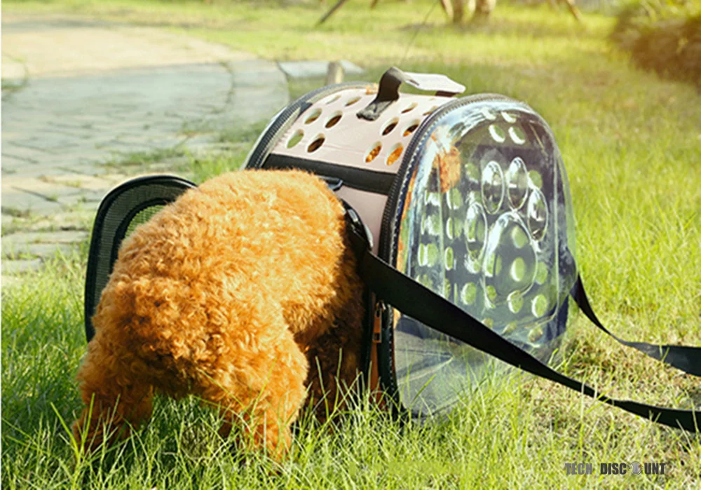 TD® Sac de transport taille moyenne chien chat animaux compagnie cage voiture cabine avion vélo confortable transport anim...