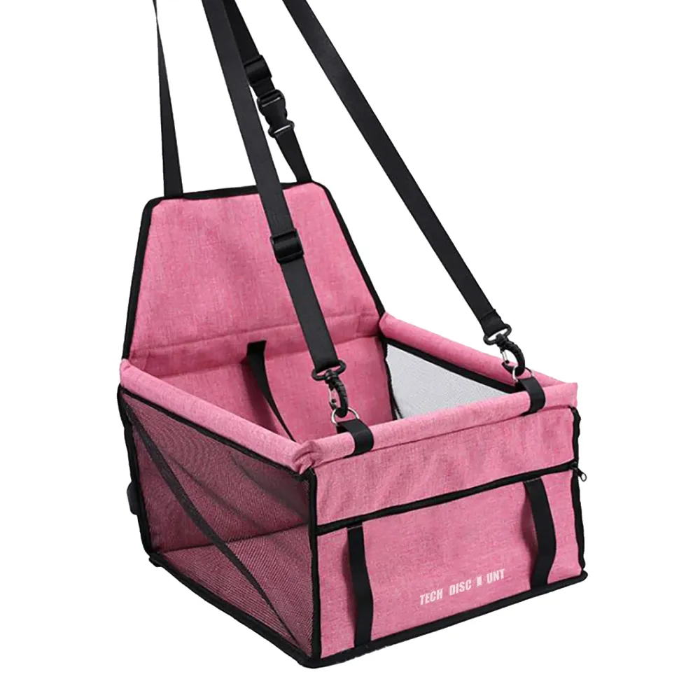 TD® Sac de voiture respirant pour animaux de compagnie Housse de transport pliante Panier de voyage pour chat et chien ave...