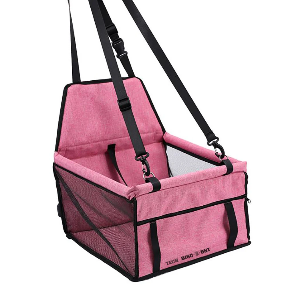 TD® Sac de voiture respirant pour animaux de compagnie Housse de transport pliante Panier de voyage pour chat et chien ave...