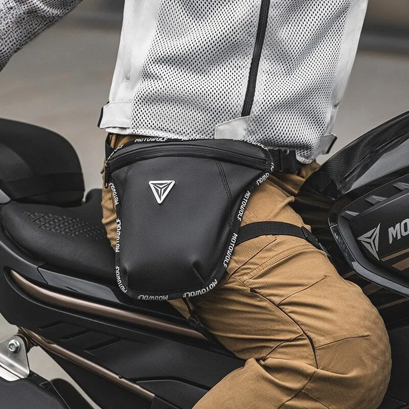 Sacoche Cuisse Moto Étanche MB6 - Imperméable 1,7L Noir