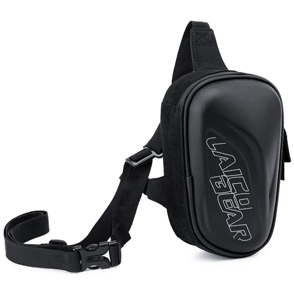 Sacoche de jambe moto coque rigide