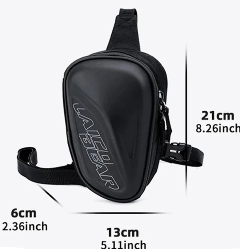 Sacoche de jambe moto coque rigide
