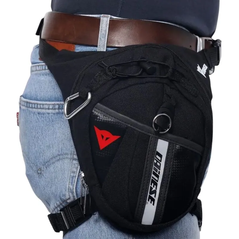 Sacoche de jambe moto style dainese