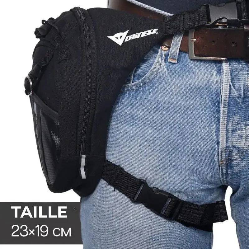 Sacoche de jambe moto style dainese