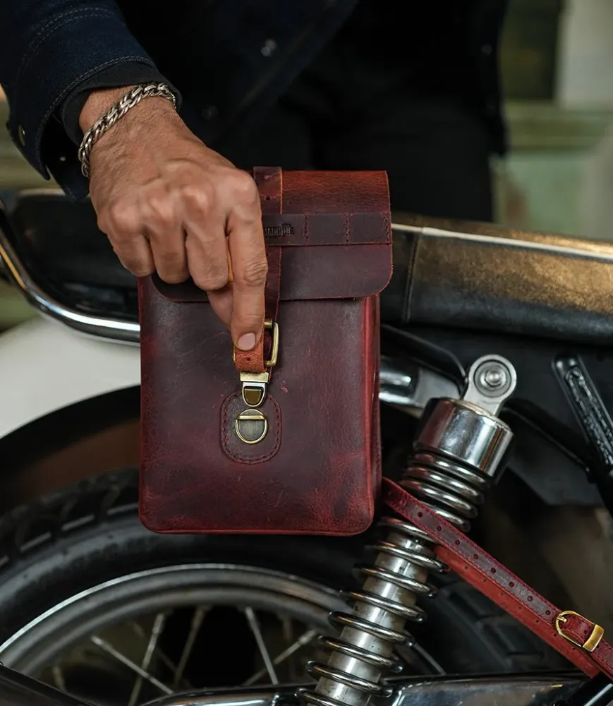 Sacoche latérale Moto Universelle Moto Sling Bag Rouge