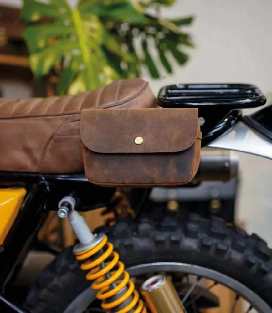 Sacoche Moto "Sidekick" Marron - Multifonction