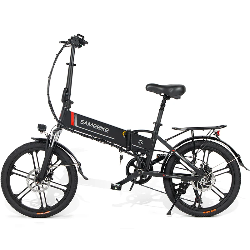 Vélo électrique SAMEBIKE 20LVXD30-II - moteur 350W batterie 48V10AH autonomie 40KM freins à disque mécaniques - Noir