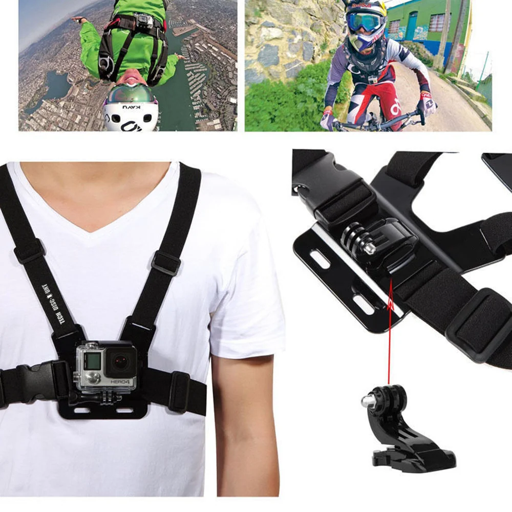 TD® Sangle frontale pour GoPro caméra de sport support de tête bandeau fixation de voiture étanche élastique ajustable acc...