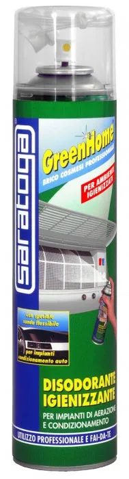Purificateur air voiture 400ml – Spray désodorisant et antibactérien climatisation SARATOGA
