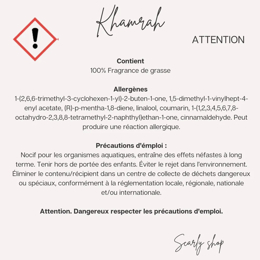Diffuseur voiture - Khamarah Scarly Shop