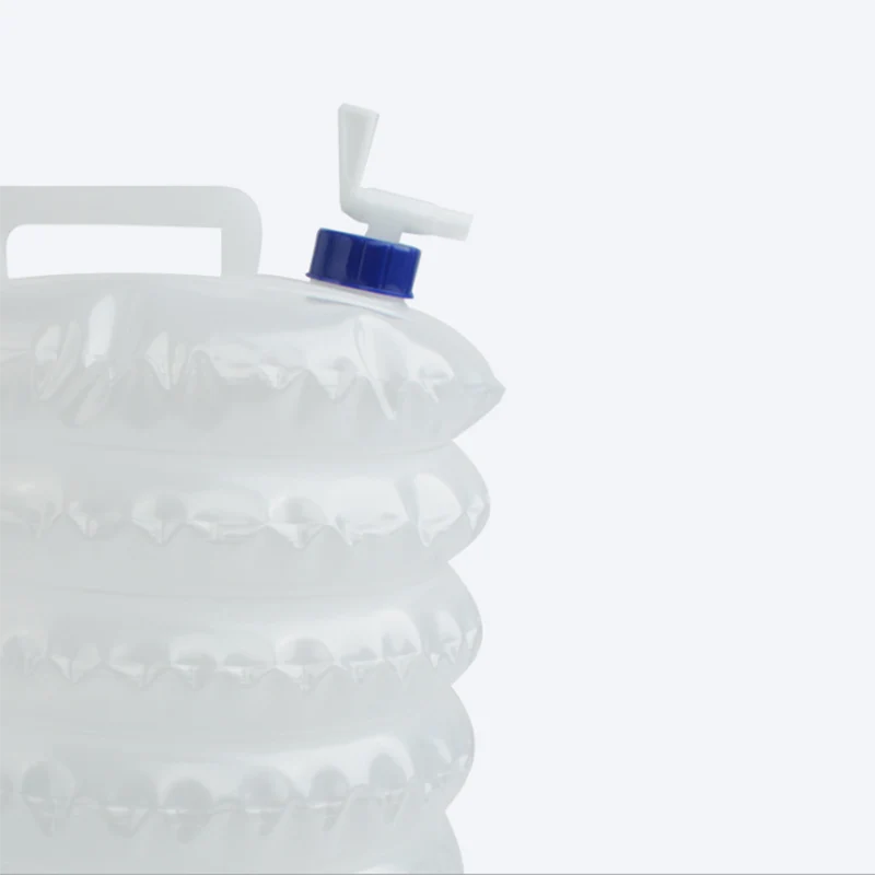 Seau télescopique extérieur 3L camping PE protection de l'environnement seau de stockage de voiture en plastique sac d'eau pl