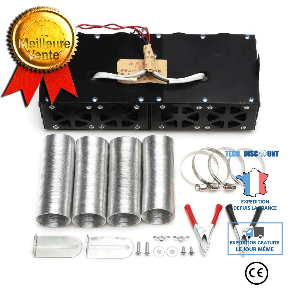 TD® 10 secondes chaud 12V voiture chauffage électrique voiture verre dégivreur 800W ventilateur de chauffage électrique