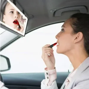 Miroir de maquillage LED pour voiture Secret de Soi