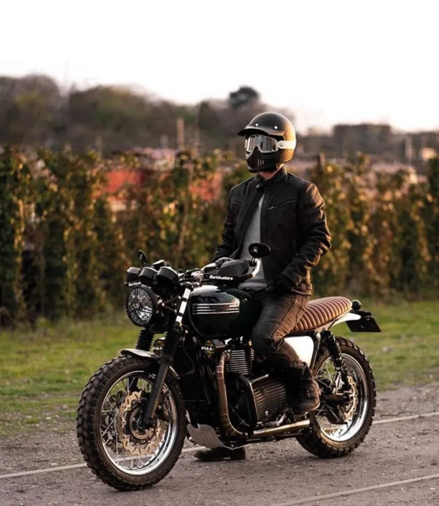 Selle de Moto pour Triumph Cafe Racer - Marron Clair