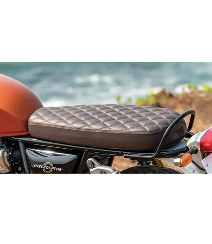 Selle de Moto Slim pour Interceptor 650 - Marron - Royal Enfield