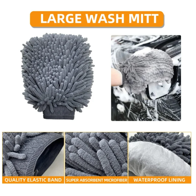 Set de brosses pour le lavage de voiture 10 pièces Gris crypté Brosse pour pneus de voiture Brosse pour roues