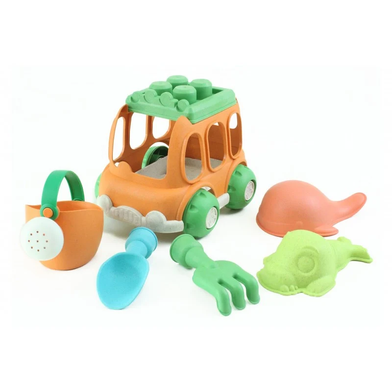 Set 6 pcs jardin & plage avec voiture