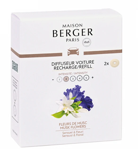 Set de recharges Maison Berger - Parfum de voiture - Senso - 30 ml - 2 pièces
