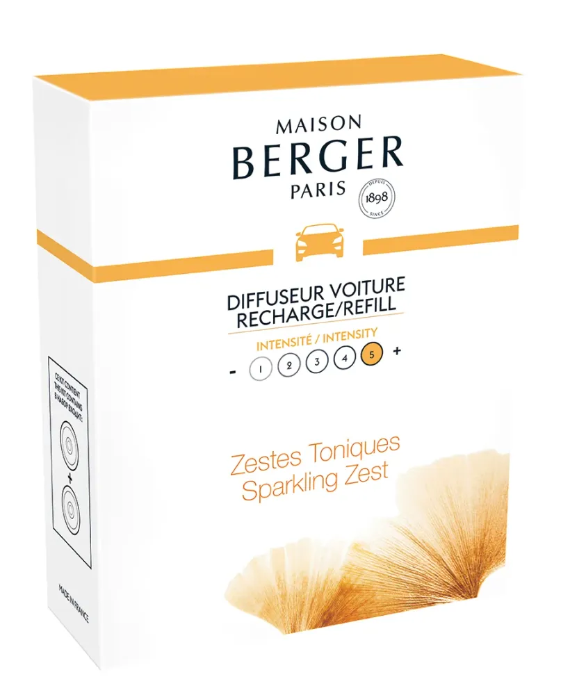 Set de recharges Maison Berger - Parfum de voiture - Aroma - 30 ml - 2 pieces