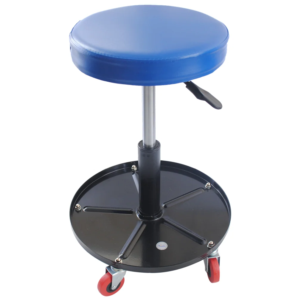 Siège roulant de travail pour garage, voiture, atelier, mécanique, tabouret réglable avec plateau 300LB