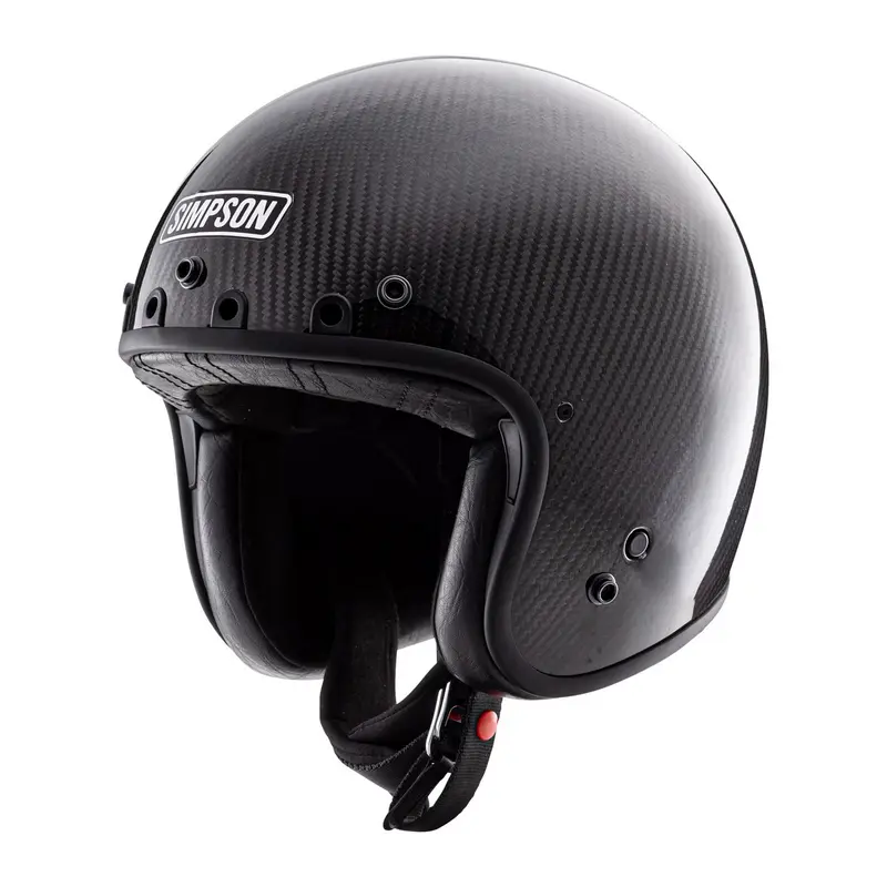 Casque jet moto - Chopper Carbon Simpson