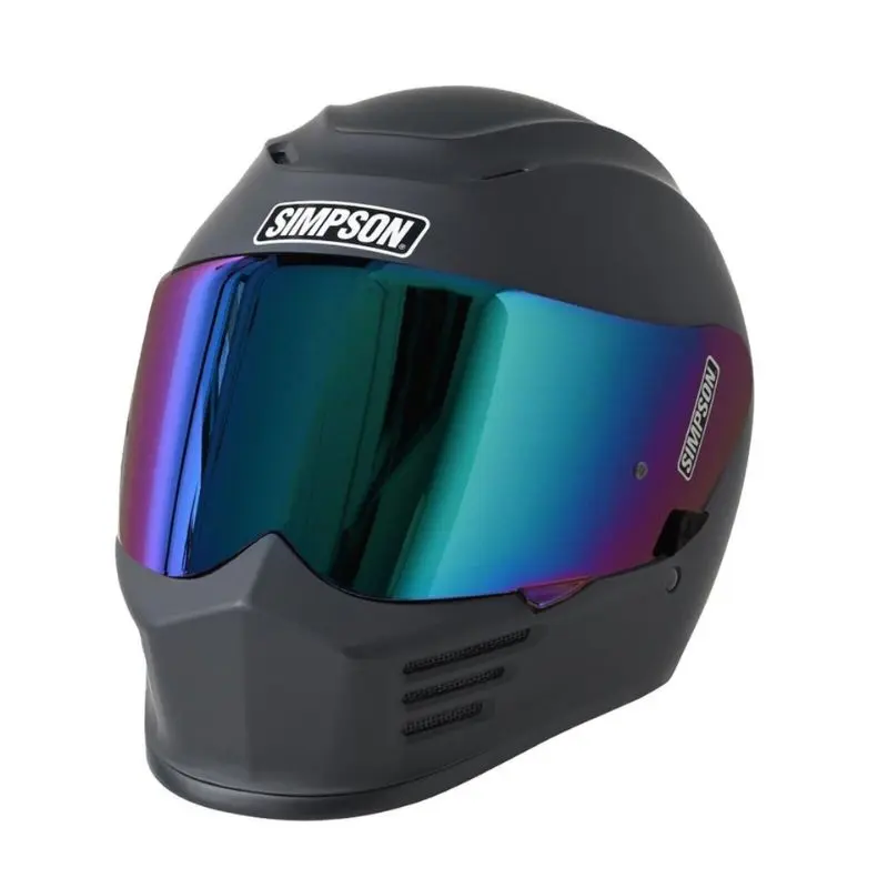 Casque moto intégral - Speed noir mat Simpson